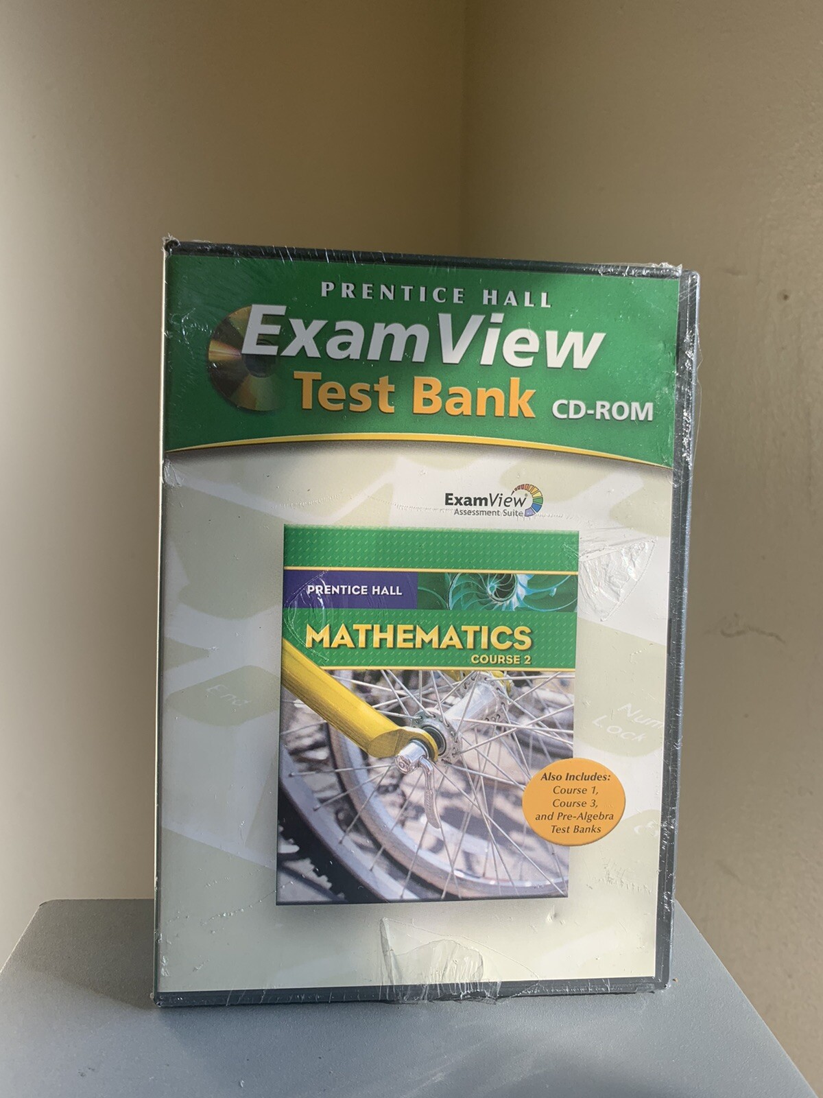 Prentice Hall Exam View Test Bank CD-Course 1,3 & Pre Algebra Test Banks- NEW