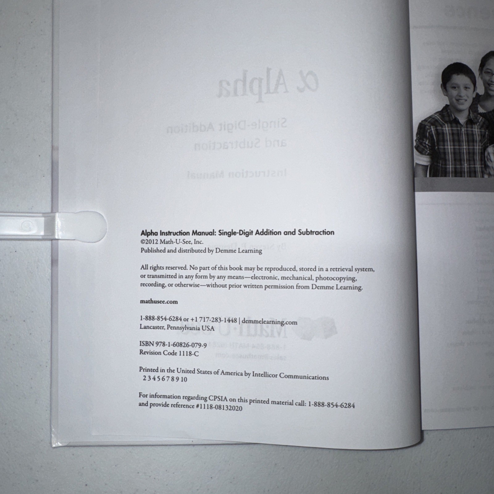 MathUSee Alpha Instruction Pack – Hardcover By Steven Demme – VERY GOOD