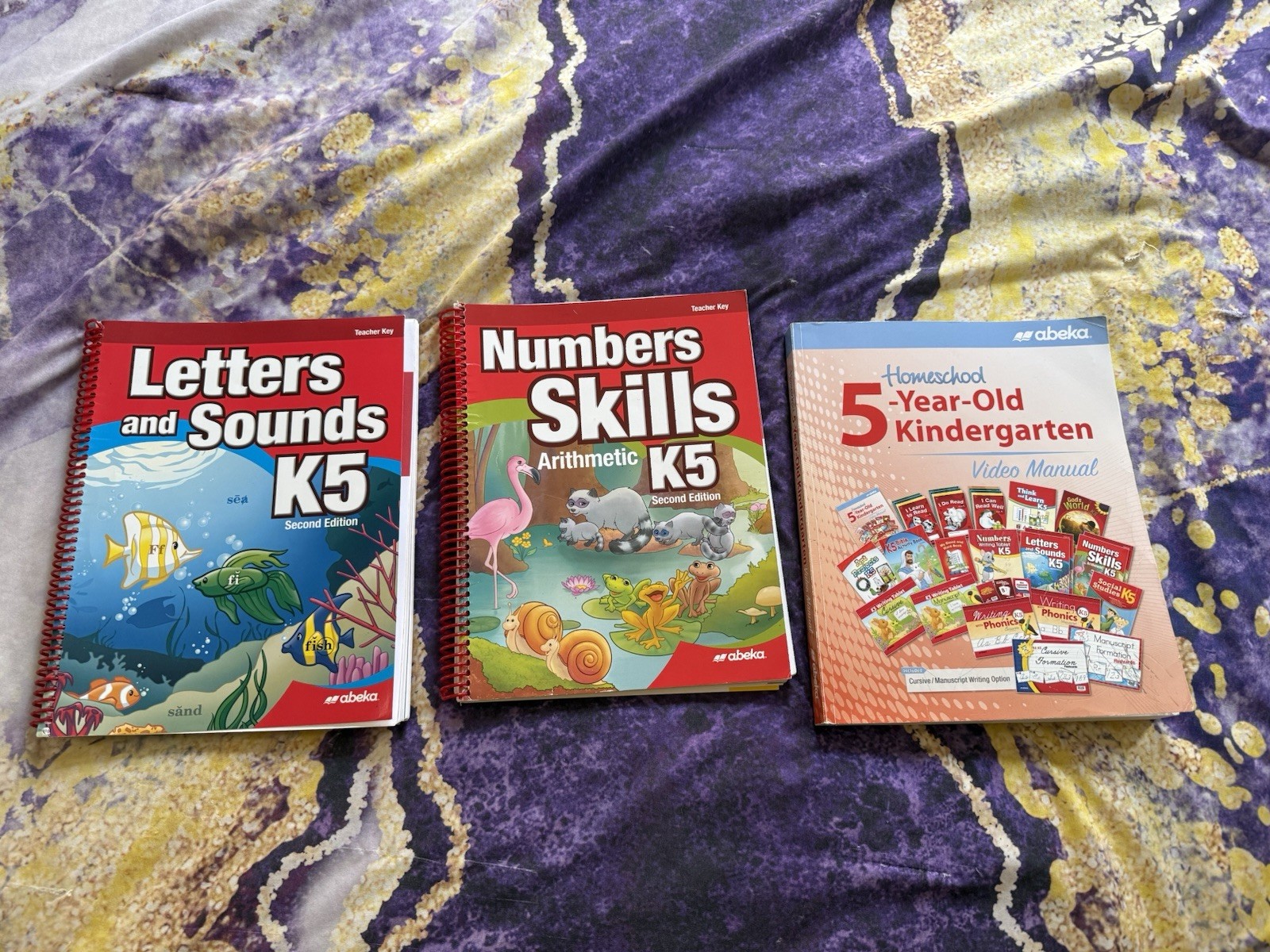 Abeka K5 Video Manual And Two Teacher Books