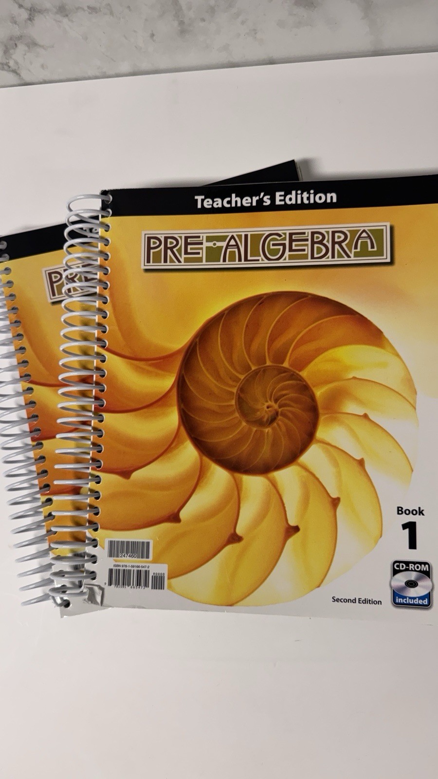 BJU Press Pre-Algebra Teacher Edition Vol 1 & 2 Student Textbook WITH CD Lot