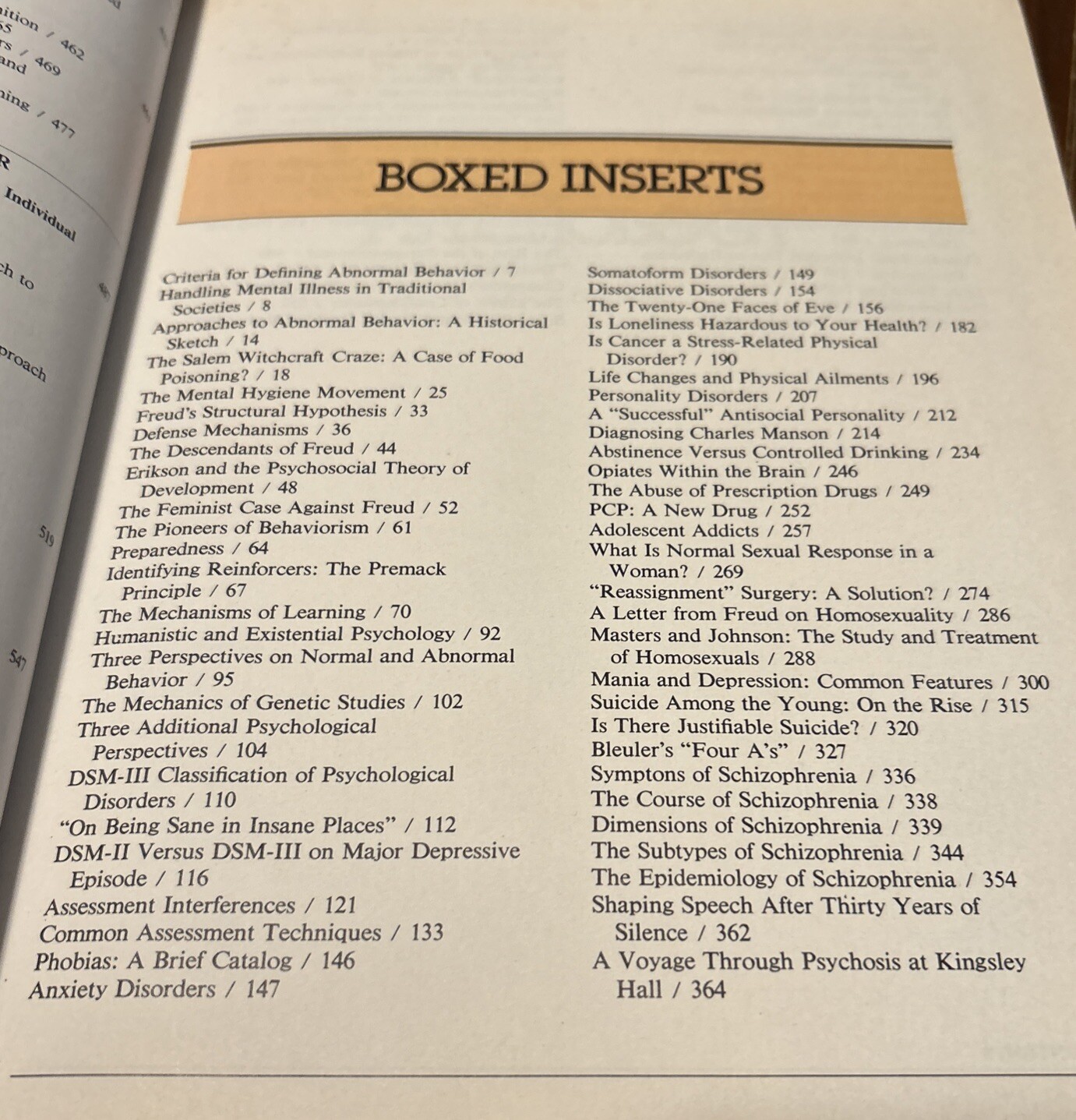 Abnormal Psychology Current Perspectives 3rd Edition