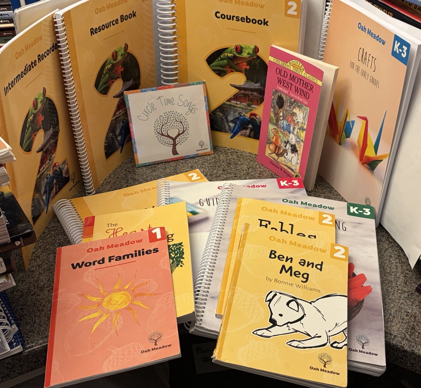 Oak Meadow 2nd Grade + K-3 Essentials, 2020 Edition (set of 13)