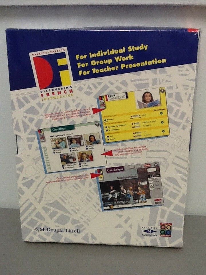 Discovering French Interactive, Bleu Level C, Teachers Guide, Ver 1.4 N/Sealed