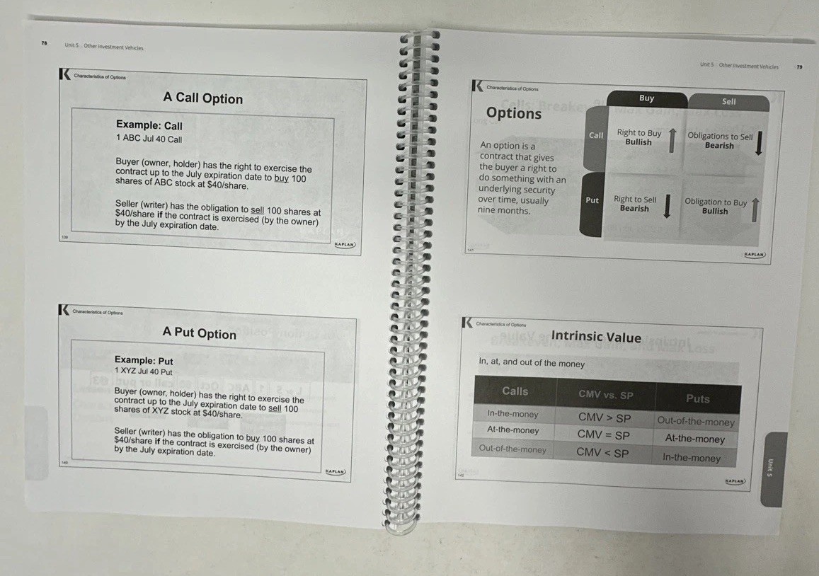 Kaplan Securities Industry Essentials Sie License Class Notes 3rd Edition book