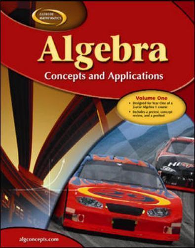 Algebra: Concepts and Applications, Volume 1, Student Edition by McGraw Hill