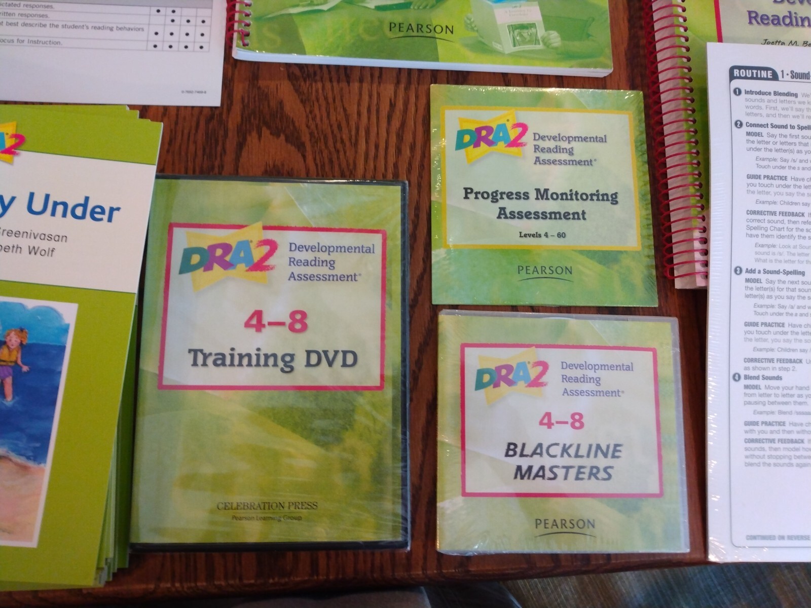 DRA2 Developmental Reading Assessment Grade 4-8 Kit NEW (missing clipbd)