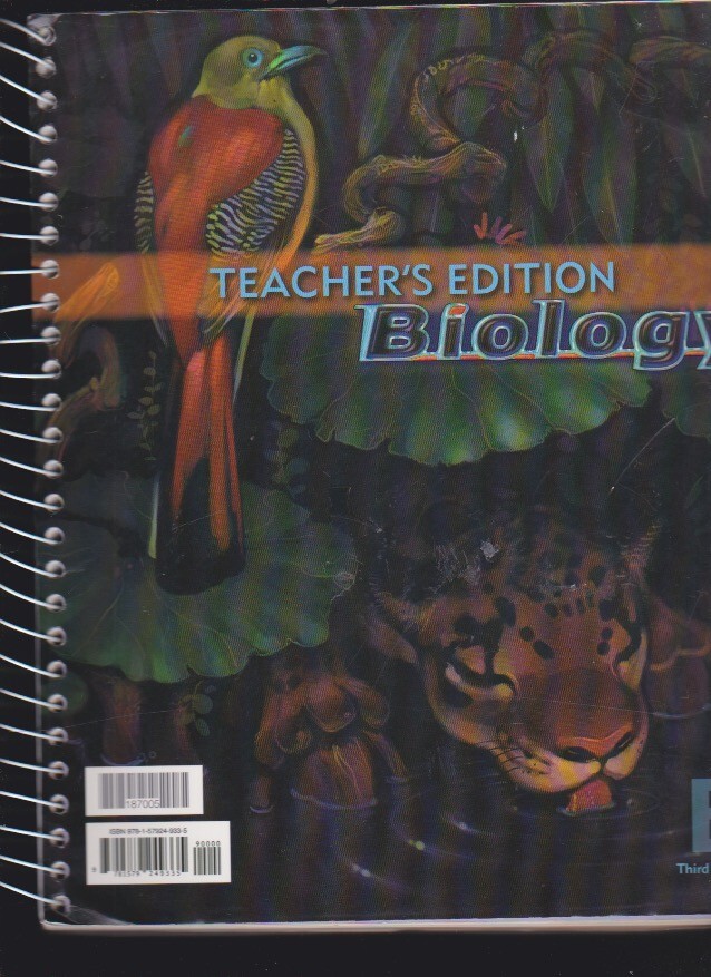 BJU BIOLOGY Teacher’s Edition B Spiral-bound 3d Ed. 2005 VG