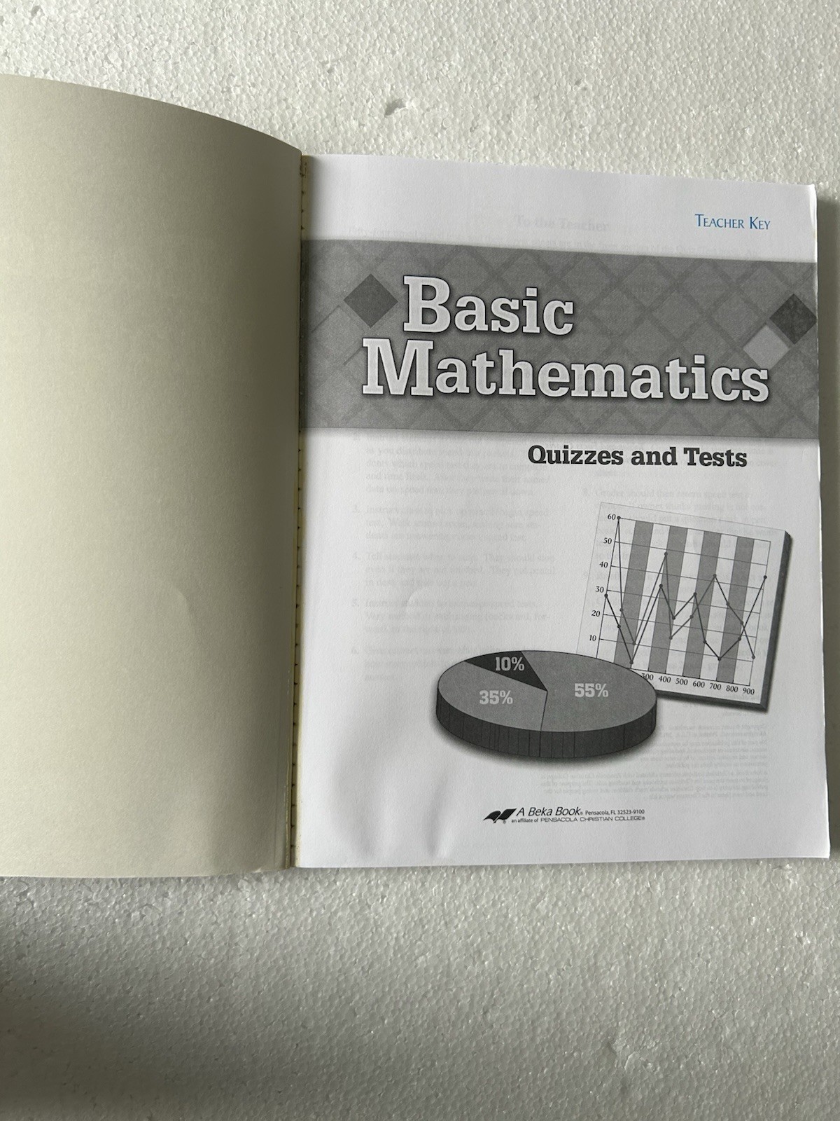 Abeka Basic Mathematics Student Quiz/Test 4th ed