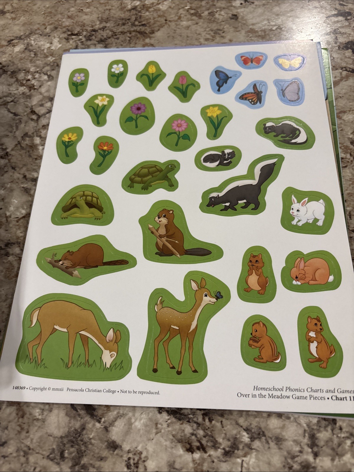 Abeka Homeschool Edition Basic Phonics charts And Games K4-K5