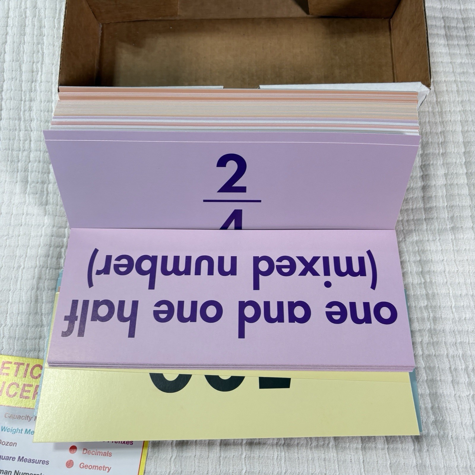 Abeka Arithmetic 3-4 Concept Cards Summer Learning HomeSchool Math