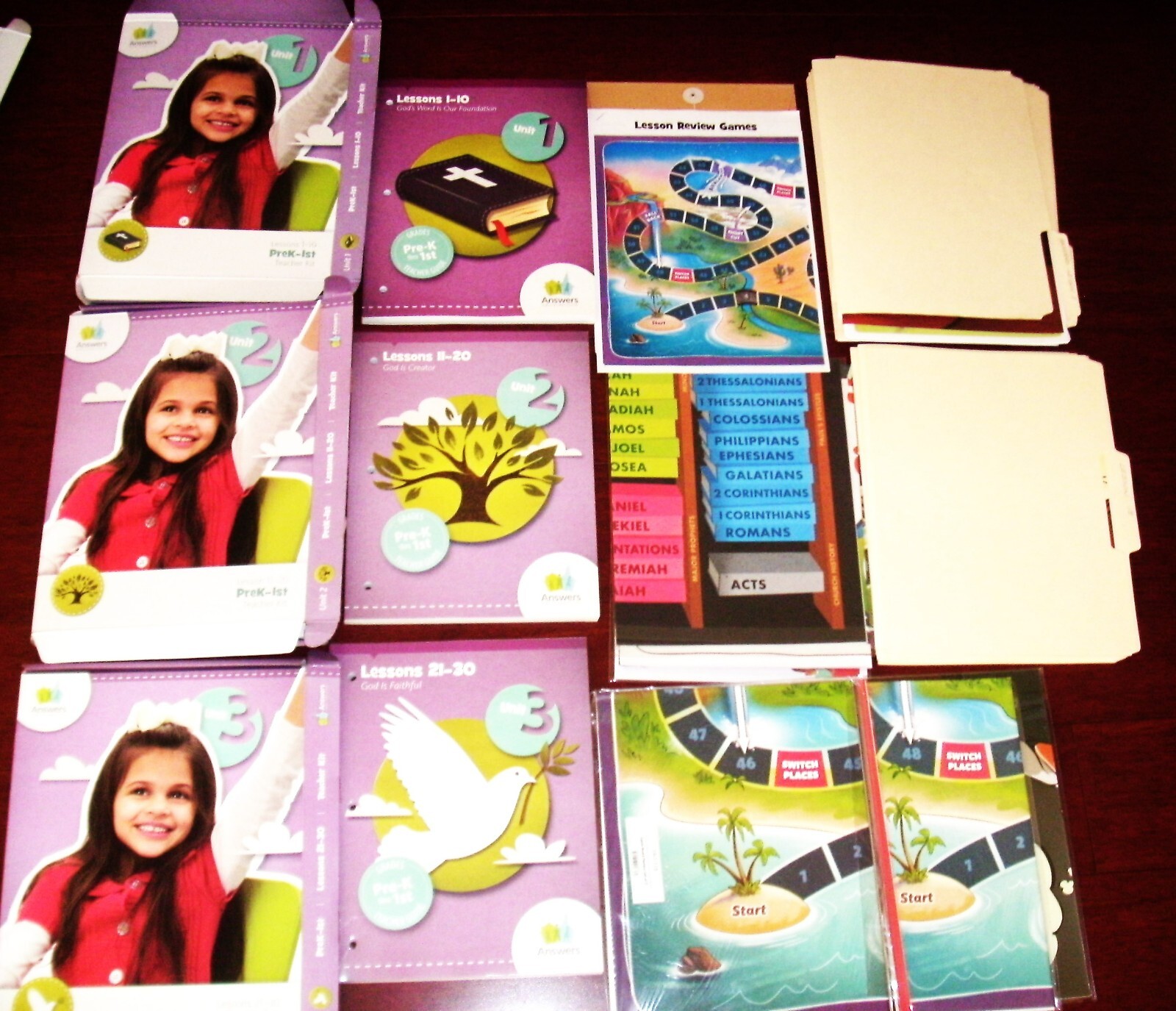 Answers Bible Curriculum Level PreK-1st Teacher’s Kit Units 1 – 3, Lessons 1-30