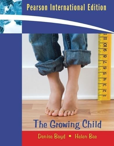 The Growing Child: International Edition by Bee, Helen Paperback / softback The