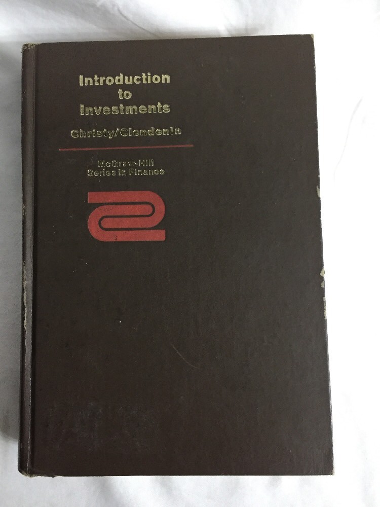 Introduction to Investments Christy/Clendenin McGraw-Hill Series in Finance