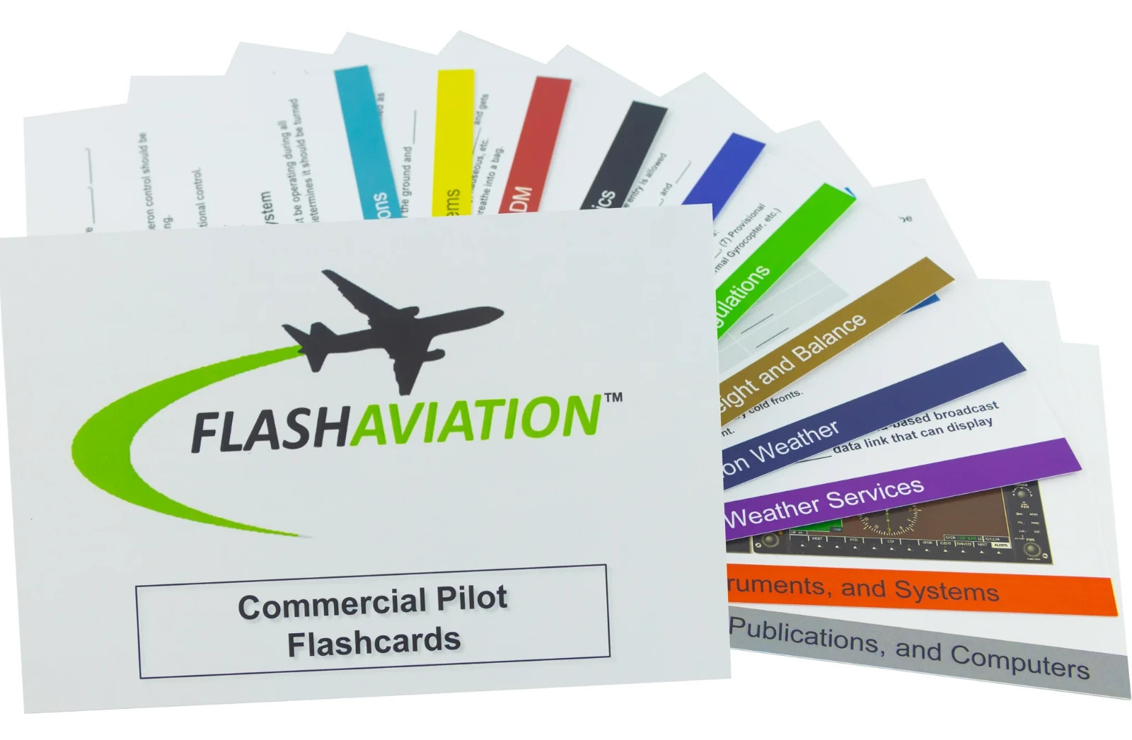Commercial Pilot Flashcards – Flash Aviation Shop for FAA Written Exam SEALED