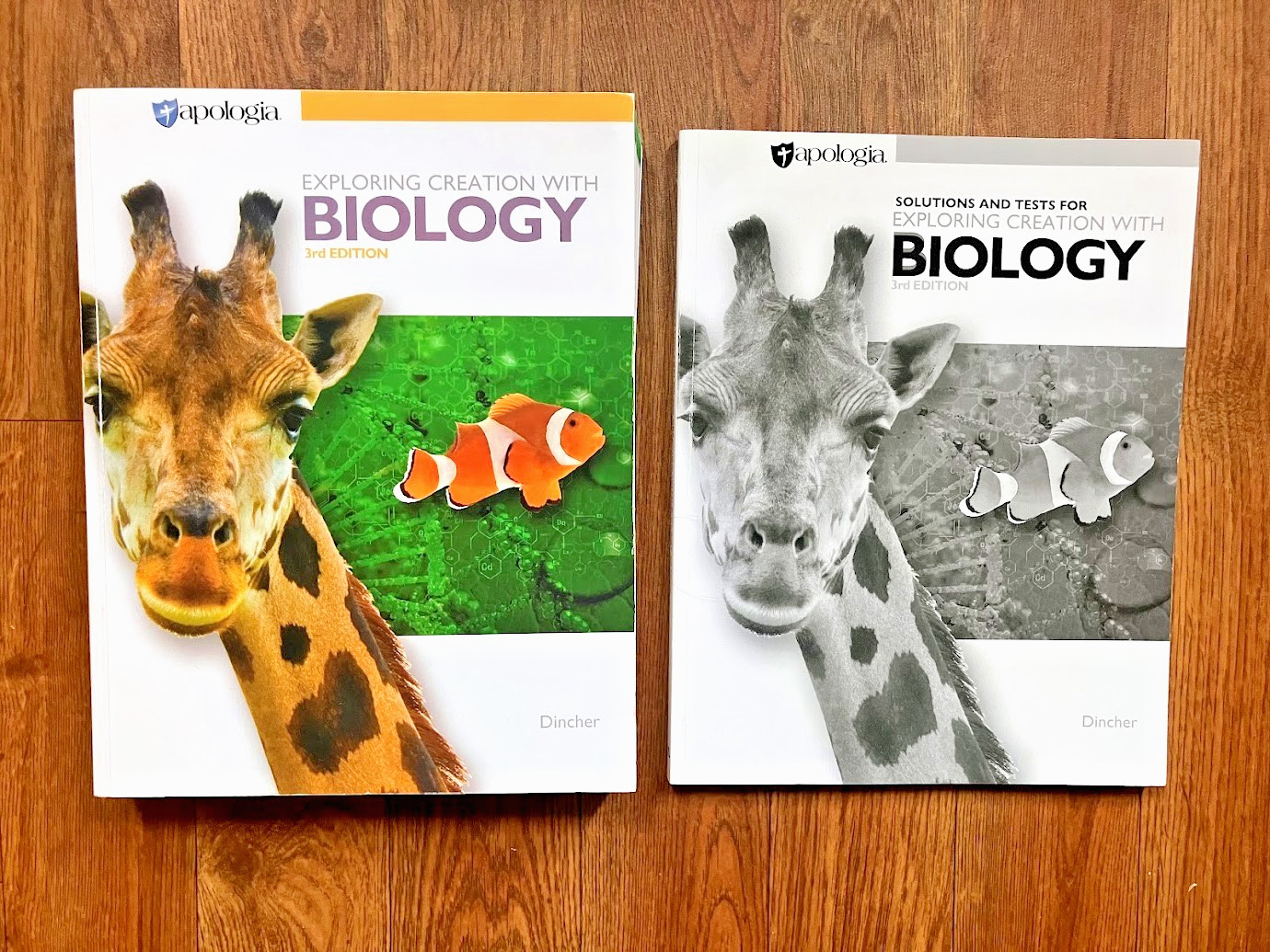 Apologia Creation Biology Student Textbook + Solutions Tests 3rd Edition 2 SET