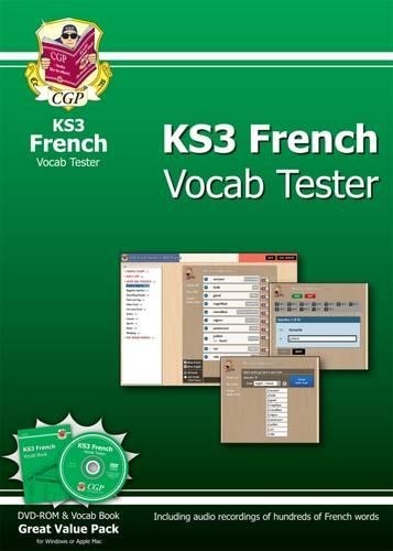 KS3 French Interactive Vocab Tester – DVD-ROM and Vocab Book (CG… by CGP Books