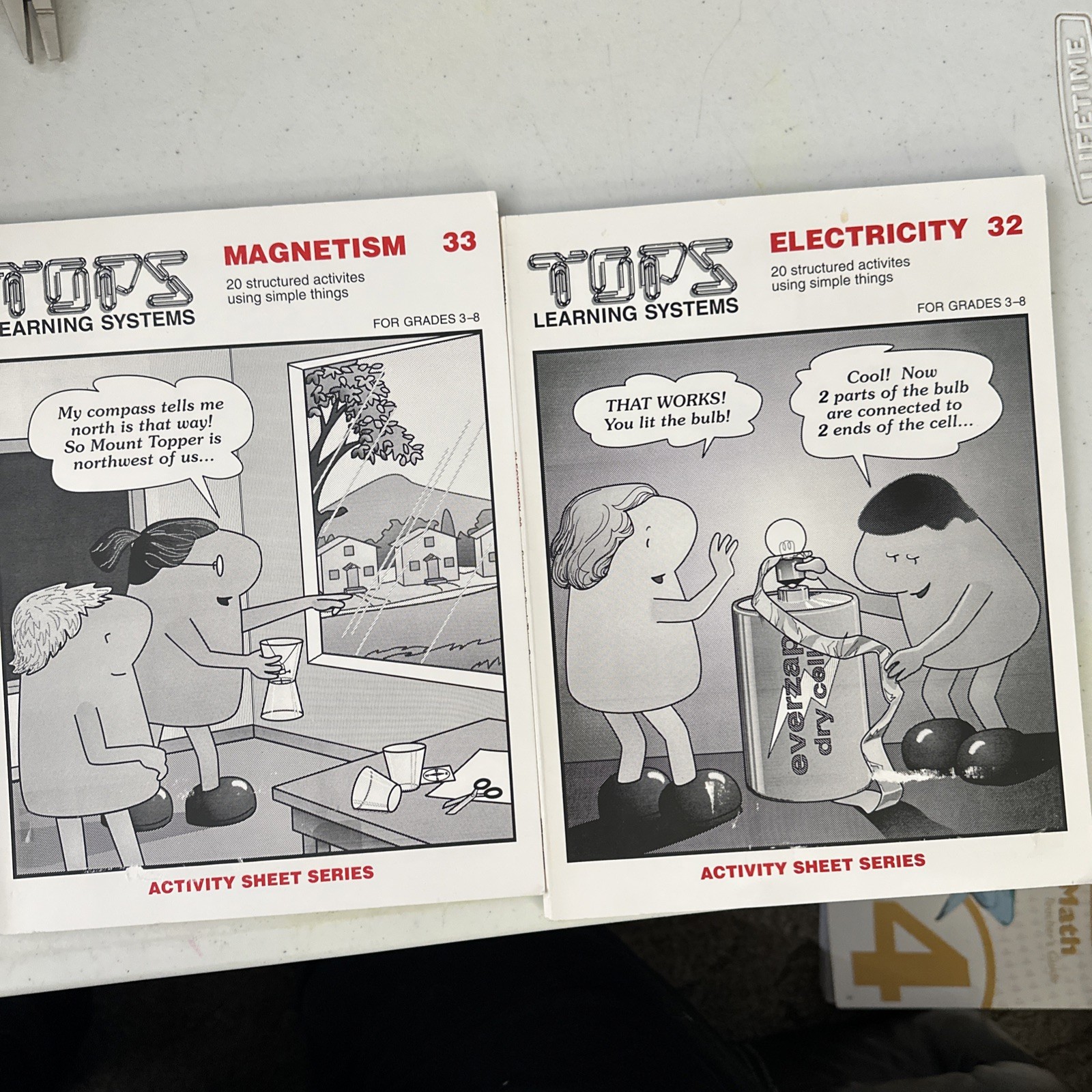 TOPS Learning Systems Book 32: Electricity & Book 33: Magnetism Grades 3-6