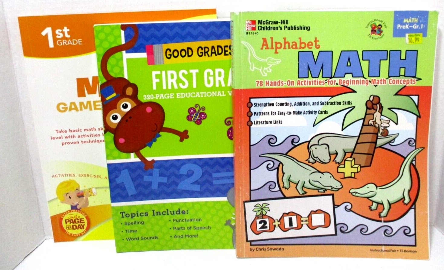 Workbooks for 1st Grade Homeschool Classroom Resource PB X 3