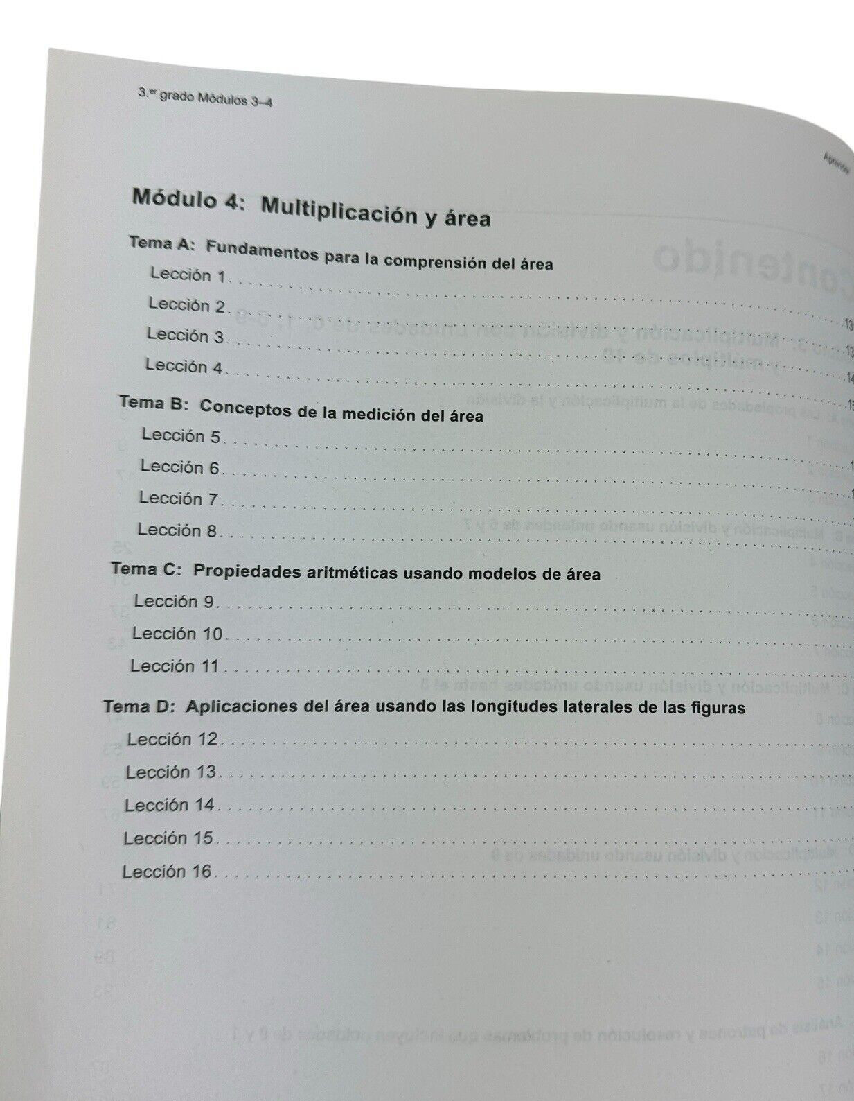 Spanish Eureka Math Learn Workbook Grade 3 Modules 3-4 by Great Minds