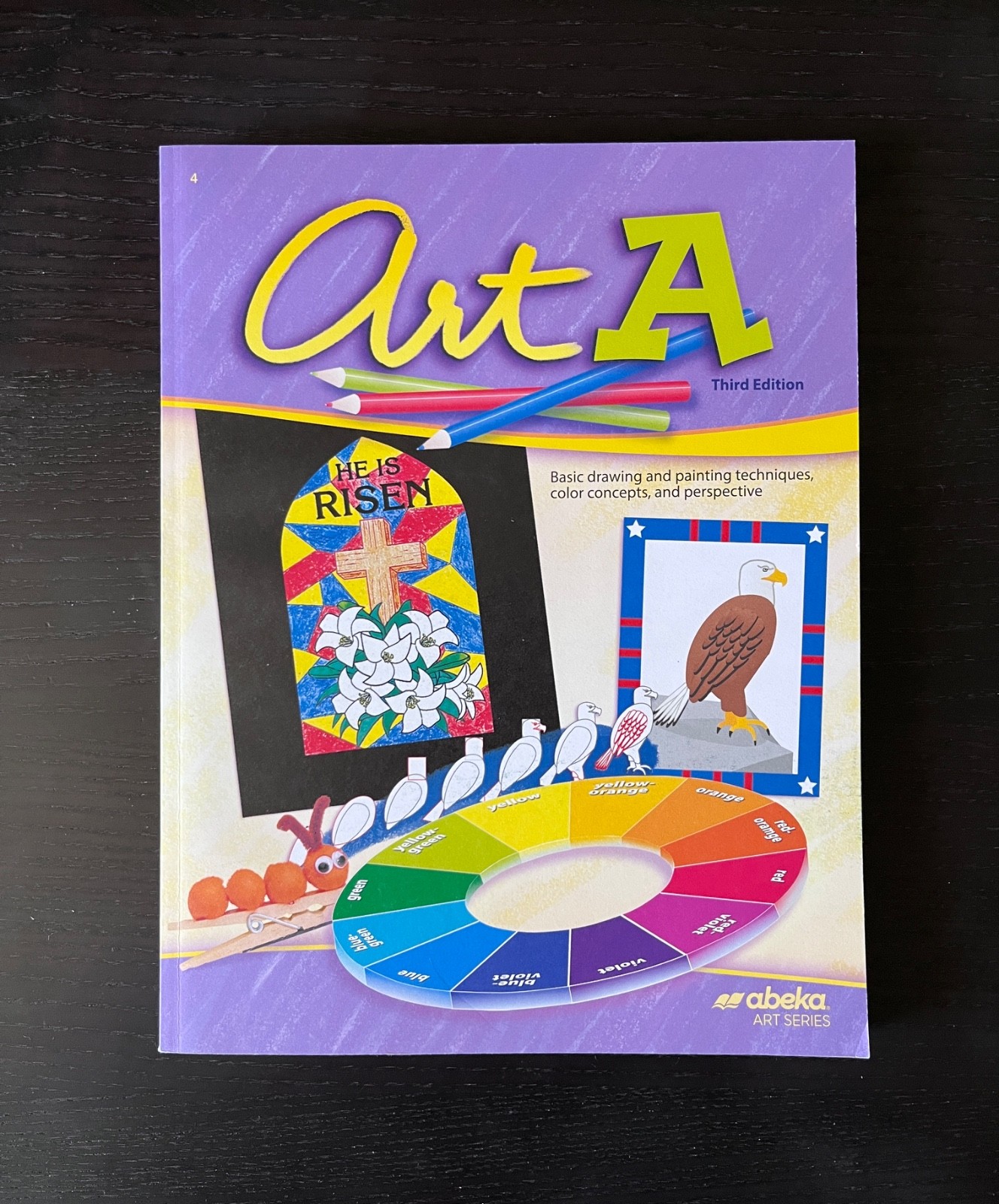 Abeka 4th grade Art A student book used, missing 2 pages