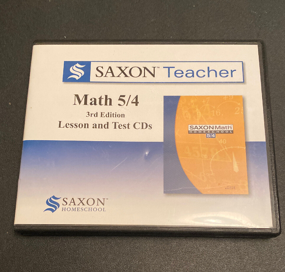 Saxon Teacher Math 54 (3rd Edition) 5/4 Lesson & Test Cds