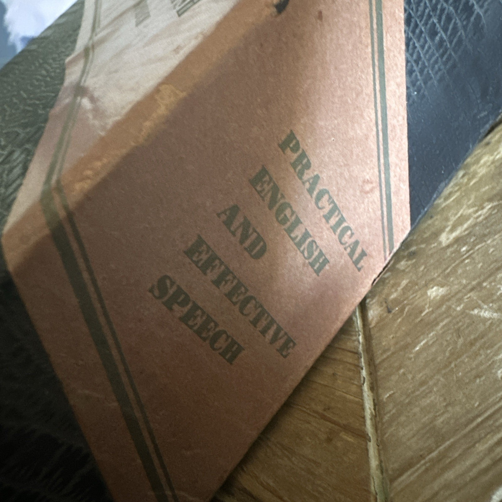 A New Self Teaching Course in Practical English and Effective Speech Books 1936