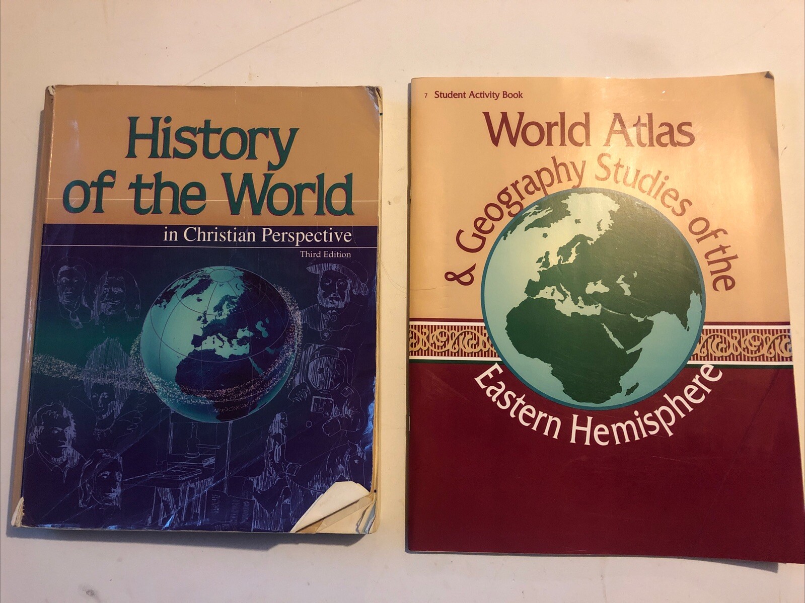 Abeka History Of The World 7th Grade 7 Student text Activity Map Lot Set
