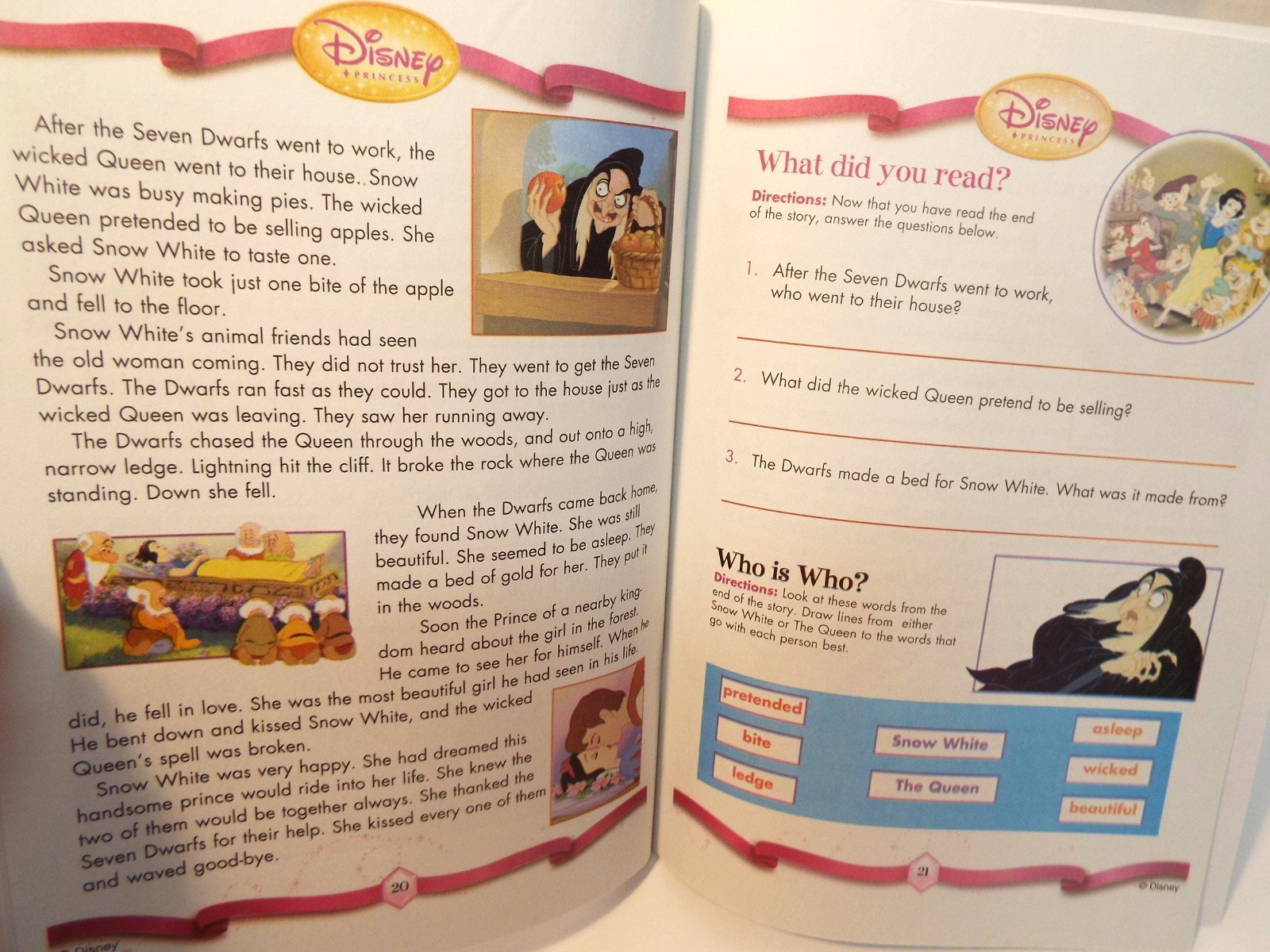 Disney Reading Comprehension & Winnie the Pooh Letters of the Alphabet Wrkbk NEW