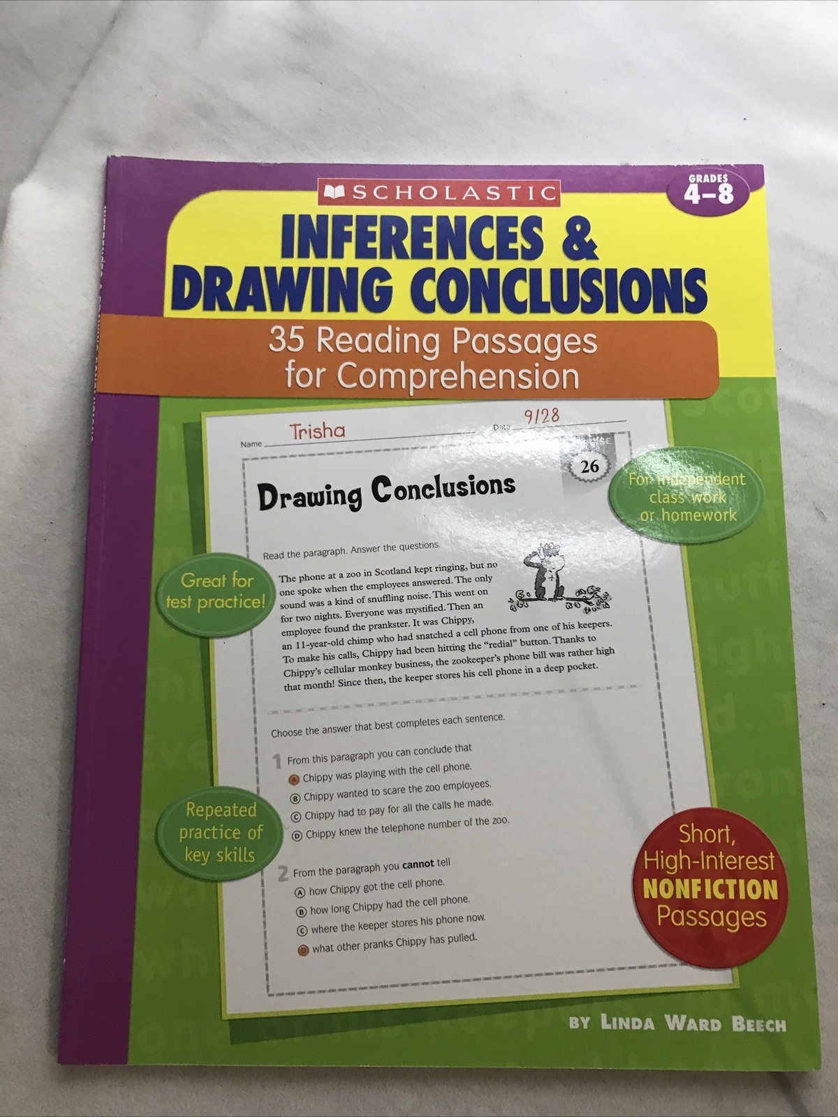 35 Reading Passages for Comprehension: Inferences & Drawing Con… 978043955