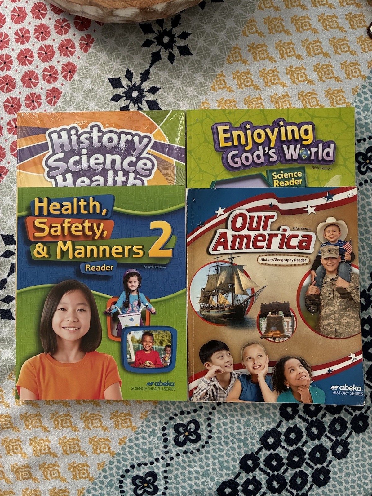 Abeka 2nd Grade Health, Science History, & Active Book (All New Except History)