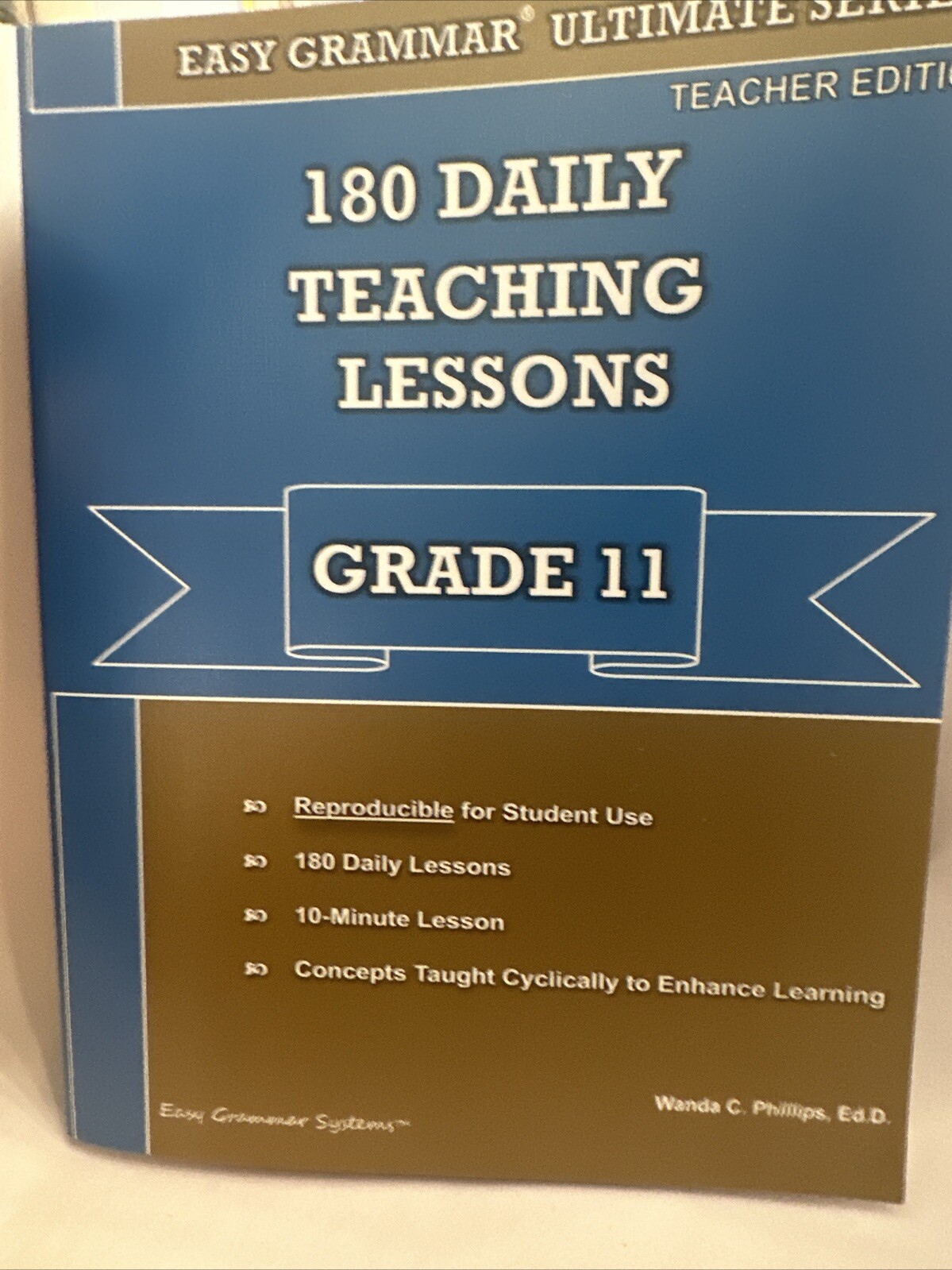 Easy Grammar Grade 11 Teacher Guide