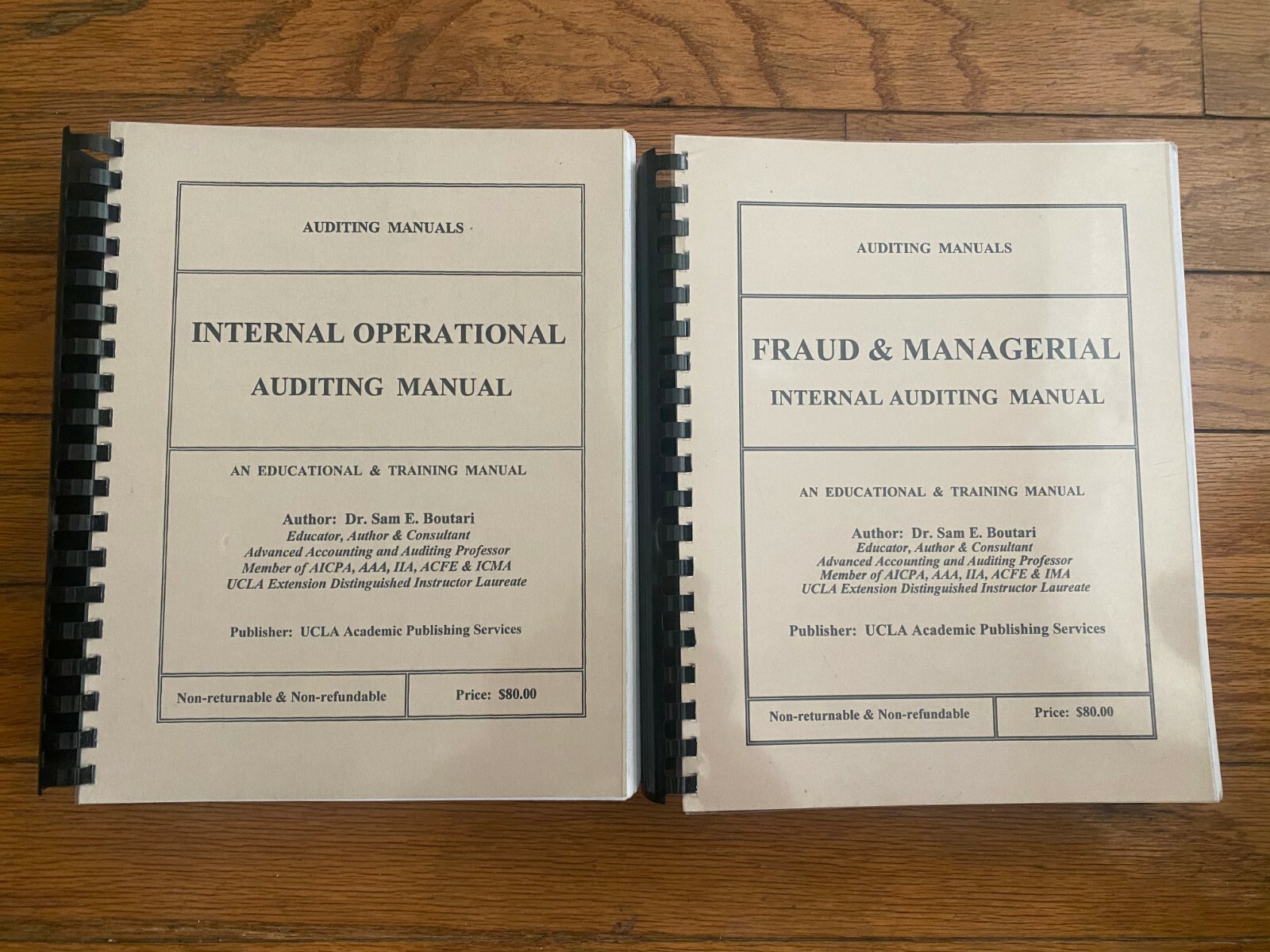 UCLA Extension Management X423.2 Internal Auditing Manual Sam Boutari