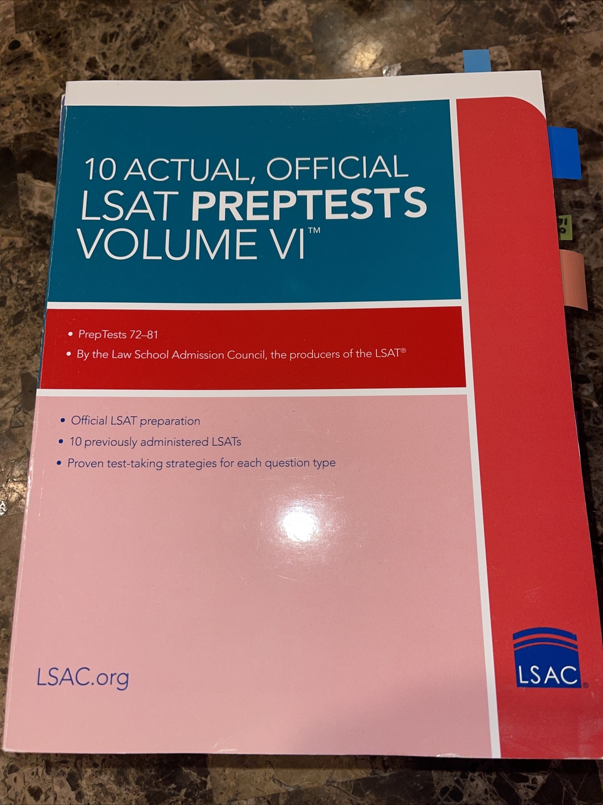 6 LSAT Prep Books