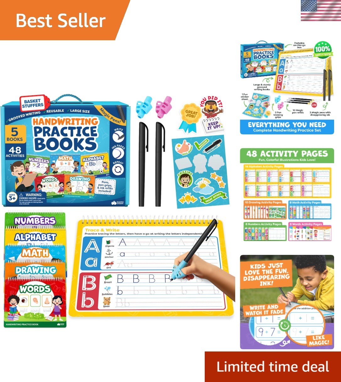 Montessori-Style Writing Practice for Kids 3-7 – Fun and Durable Learning Tools