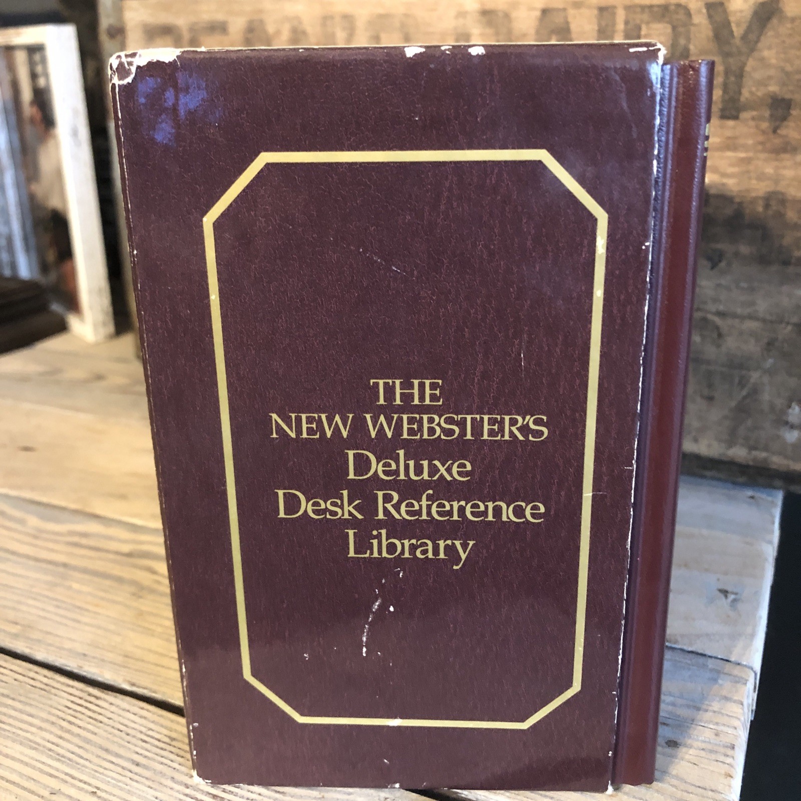 The New Websters Small Box Set 1986 & 1987 Dictionary, Thesaurus, 4 Book Set