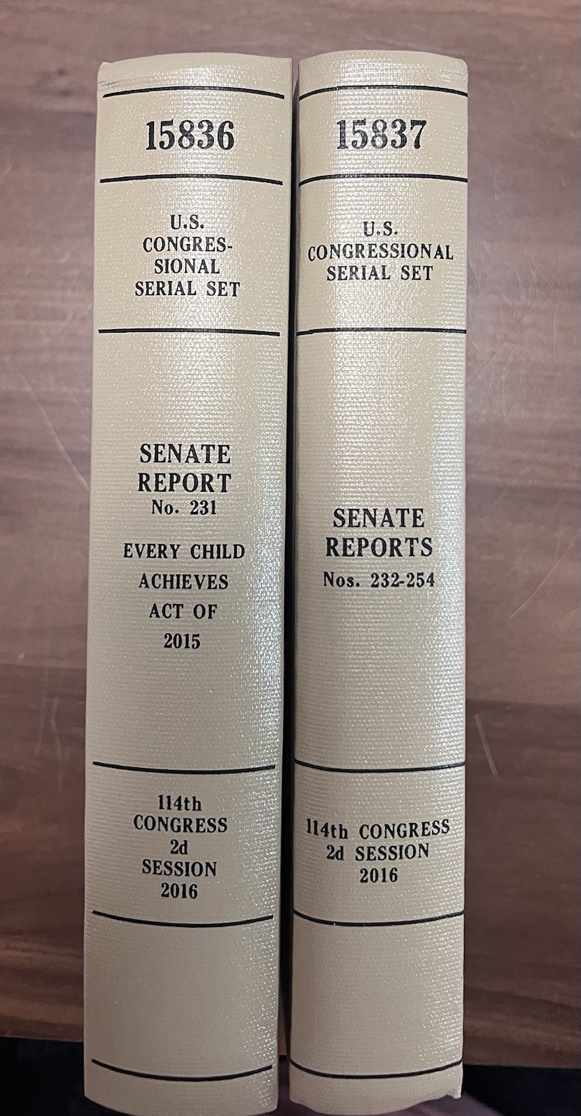 U.S Congres-sional Serial Set, Senate Report No.231-232-254