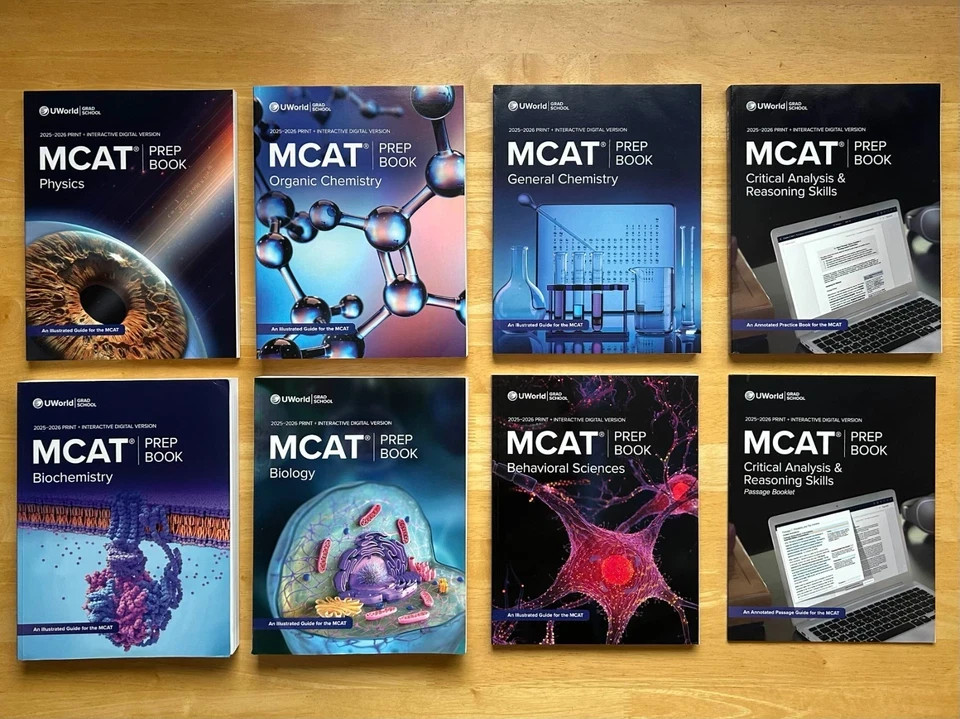 UWorld MCAT UBooks 2025-2026 Book Set (520 scorer – Happy to offer advice)