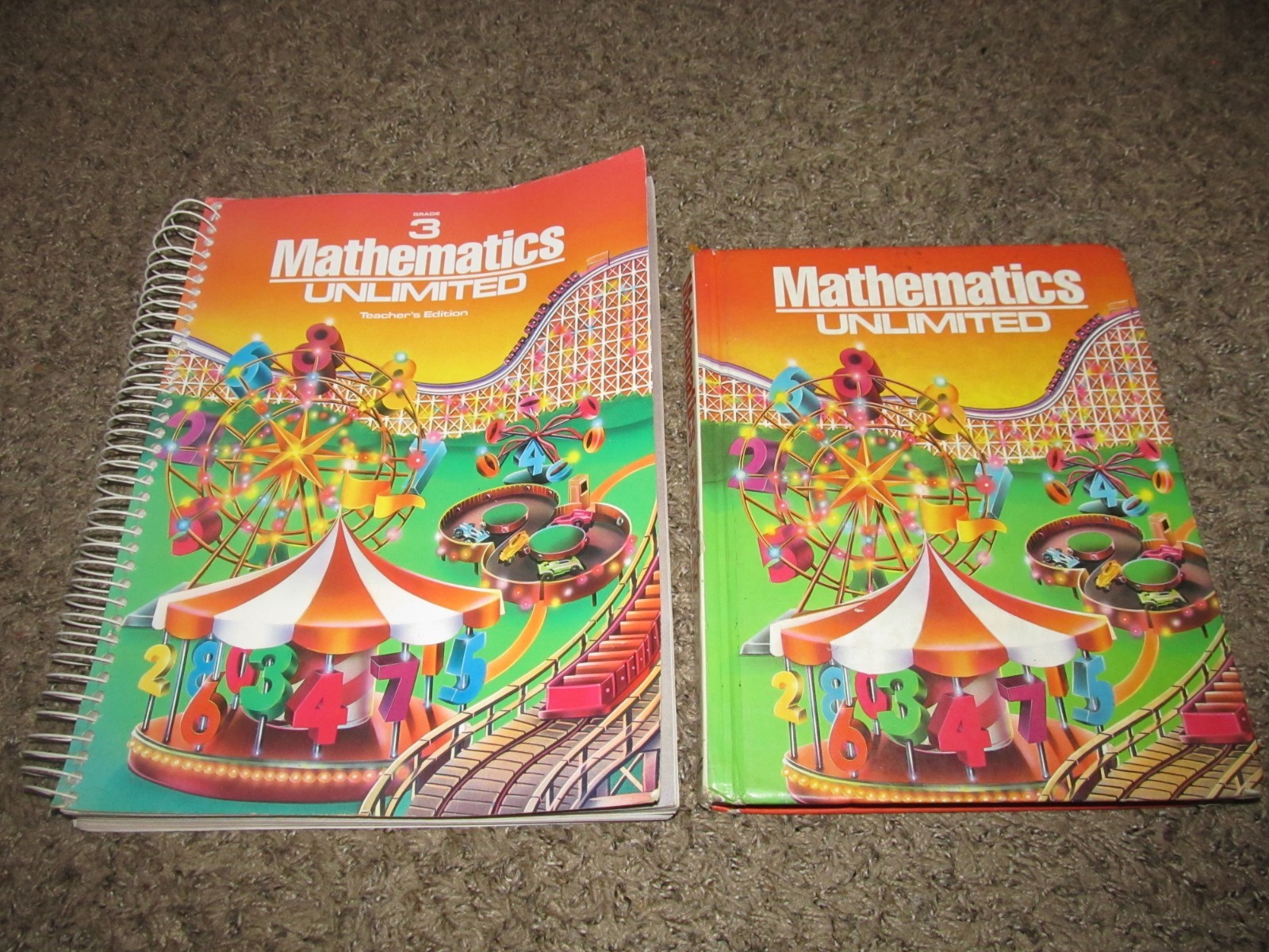 Vintage Holt MATHEMATICS UNLIMITED 3rd Grade 3 Teacher Edition Textbook SET 1987