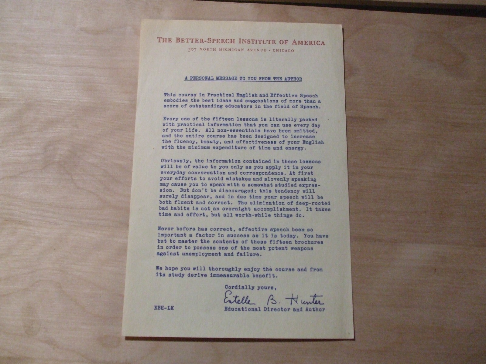 A New Self Teaching Course in Practical English and Effective Speech, 1938