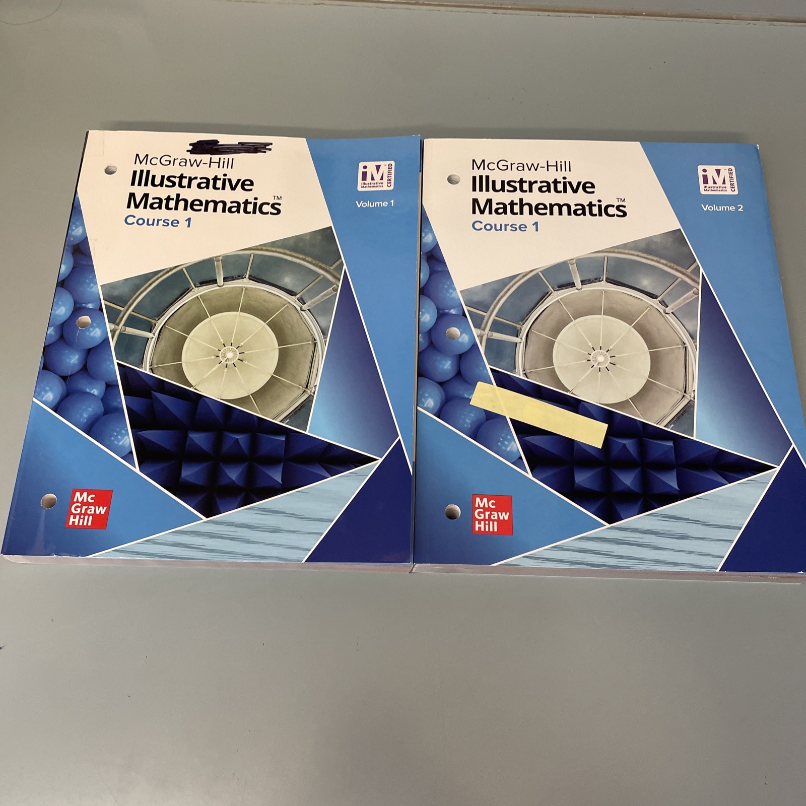 Illustrative Mathematics Course 1 Student Edition Volume 1 & 2 by McGraw Hill