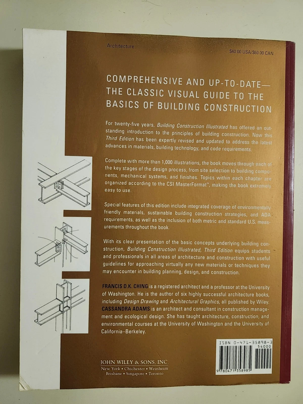 Building Construction Illustrated 3rd Edition by Francis D. K. Ching Softcover