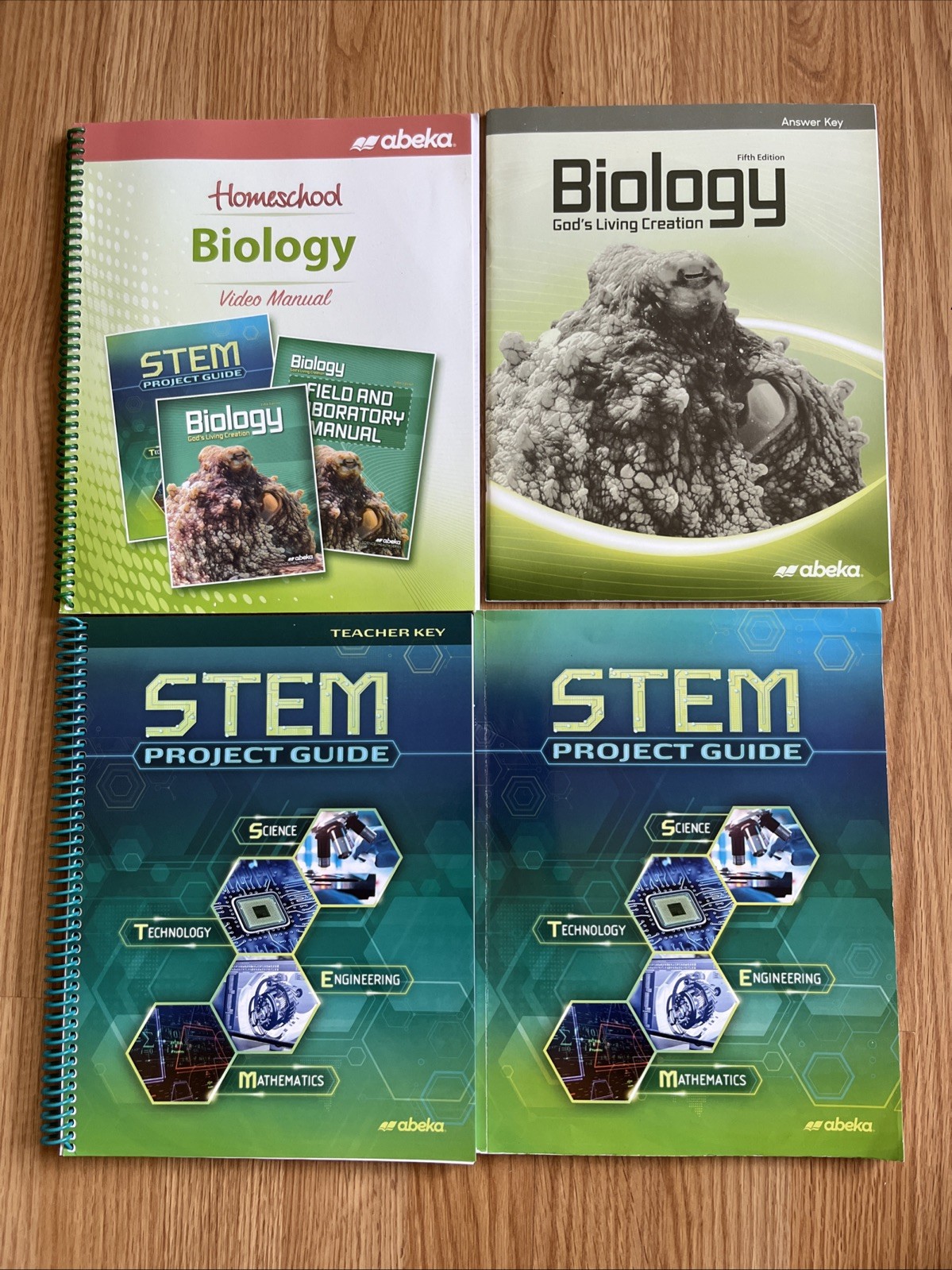 Abeka Biology Video Manual & Answer Key,STEM Book, Stem Key 10 Homeschool Lk New