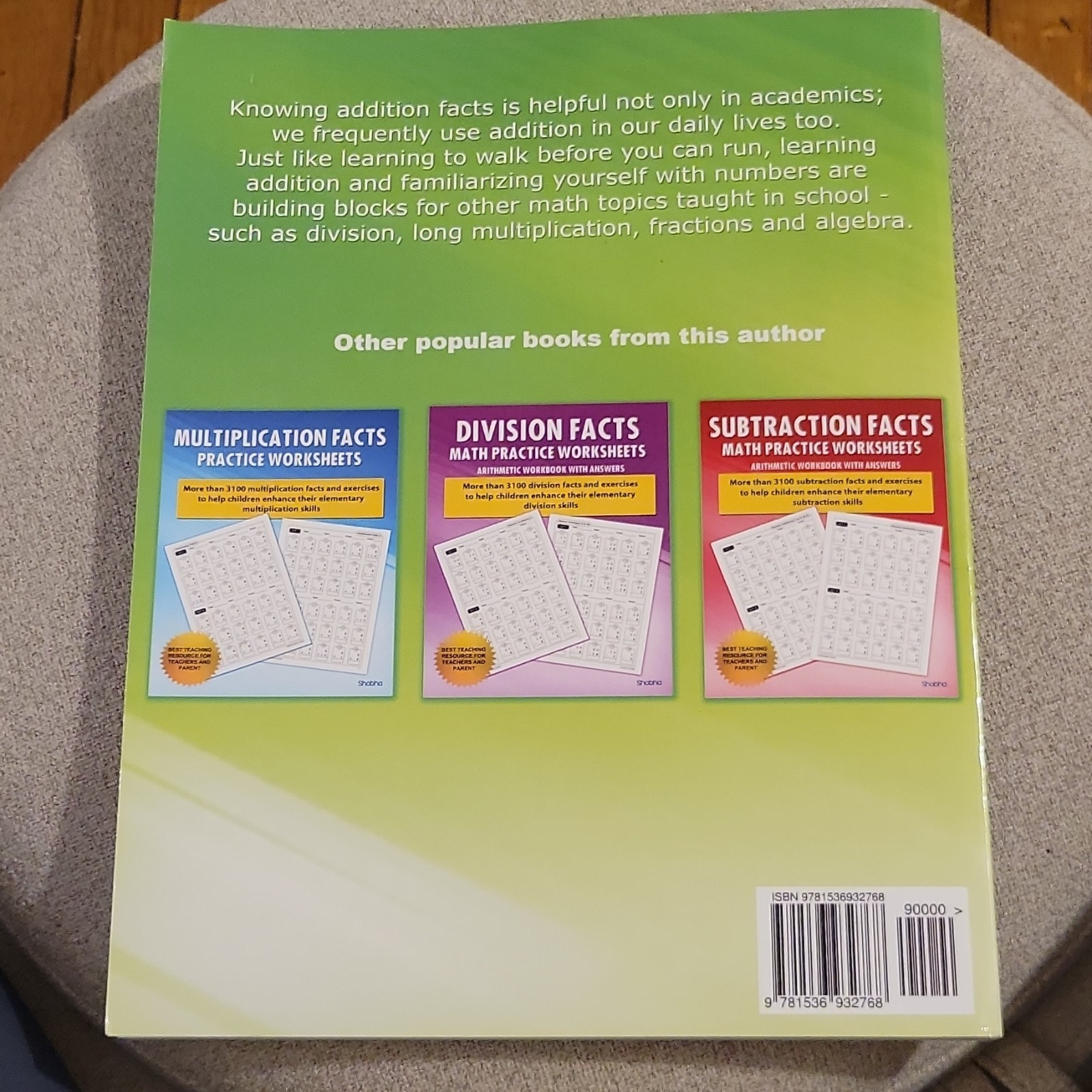 Shobha Addition Facts Math Practice Worksheets Arithmetic Workbook, 86 Pages