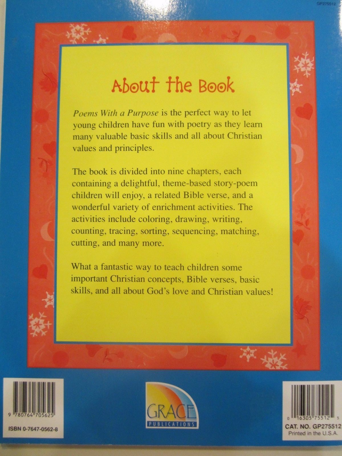 Poems with a Purpose: Character Building Rhymes with Basic Skills PreK-K