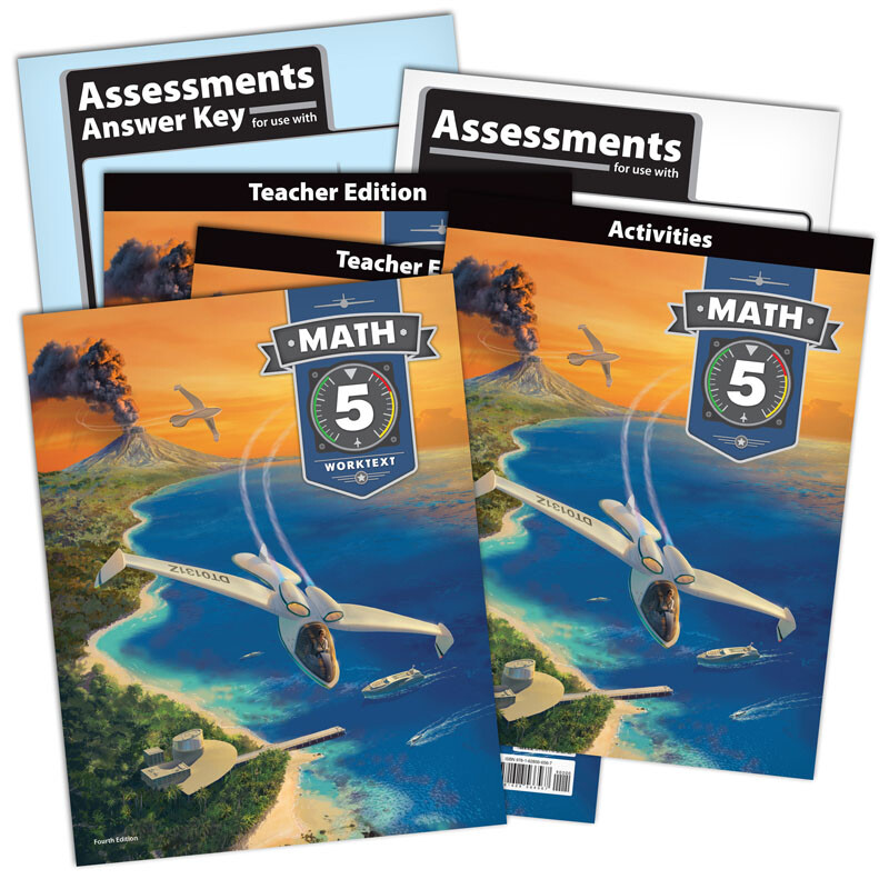 BJU Press- Math 5 Subject Kit – Grade 5 4th edition