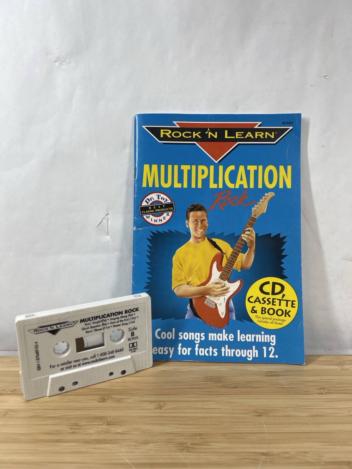 Rock N Learn Multiplication Rock Book & Cassette Tape Homeschool Math Tested