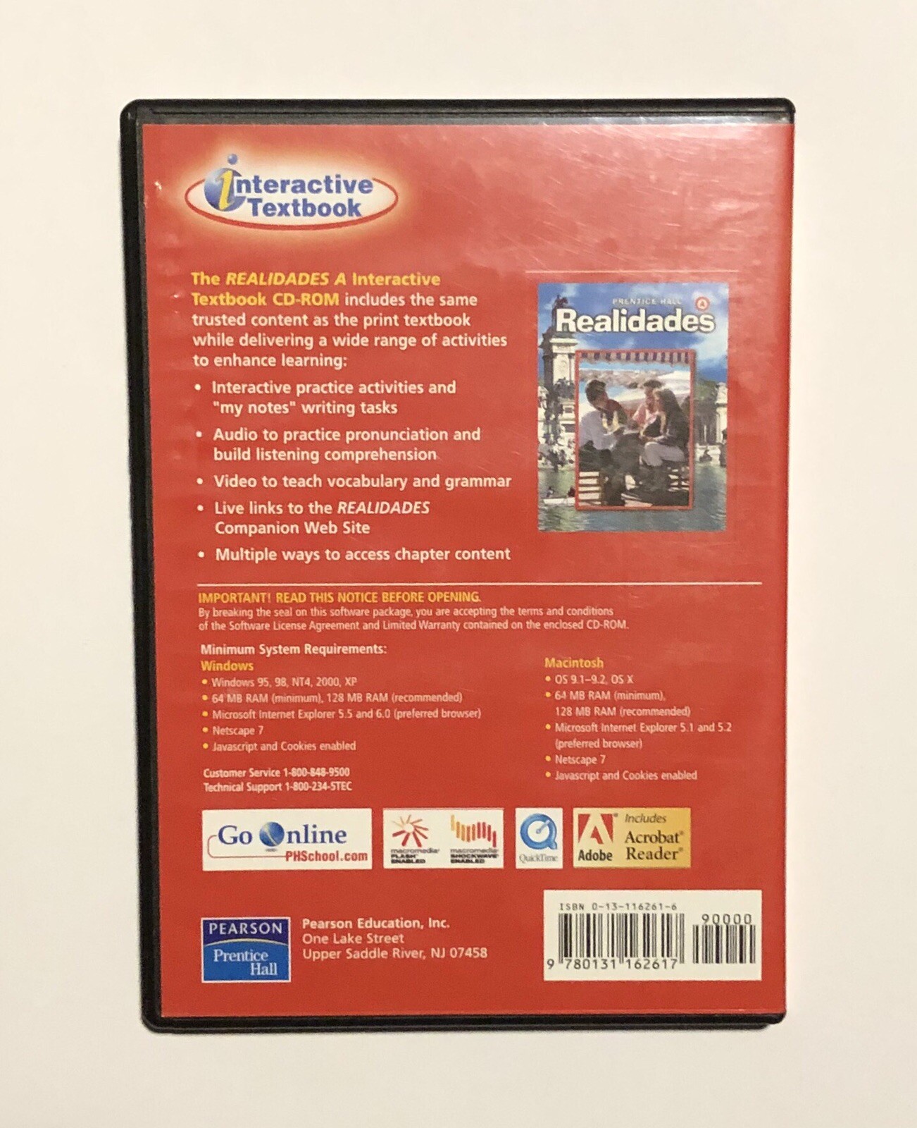 Prentice Hall Interactive Textbook Realidades CD-Rom