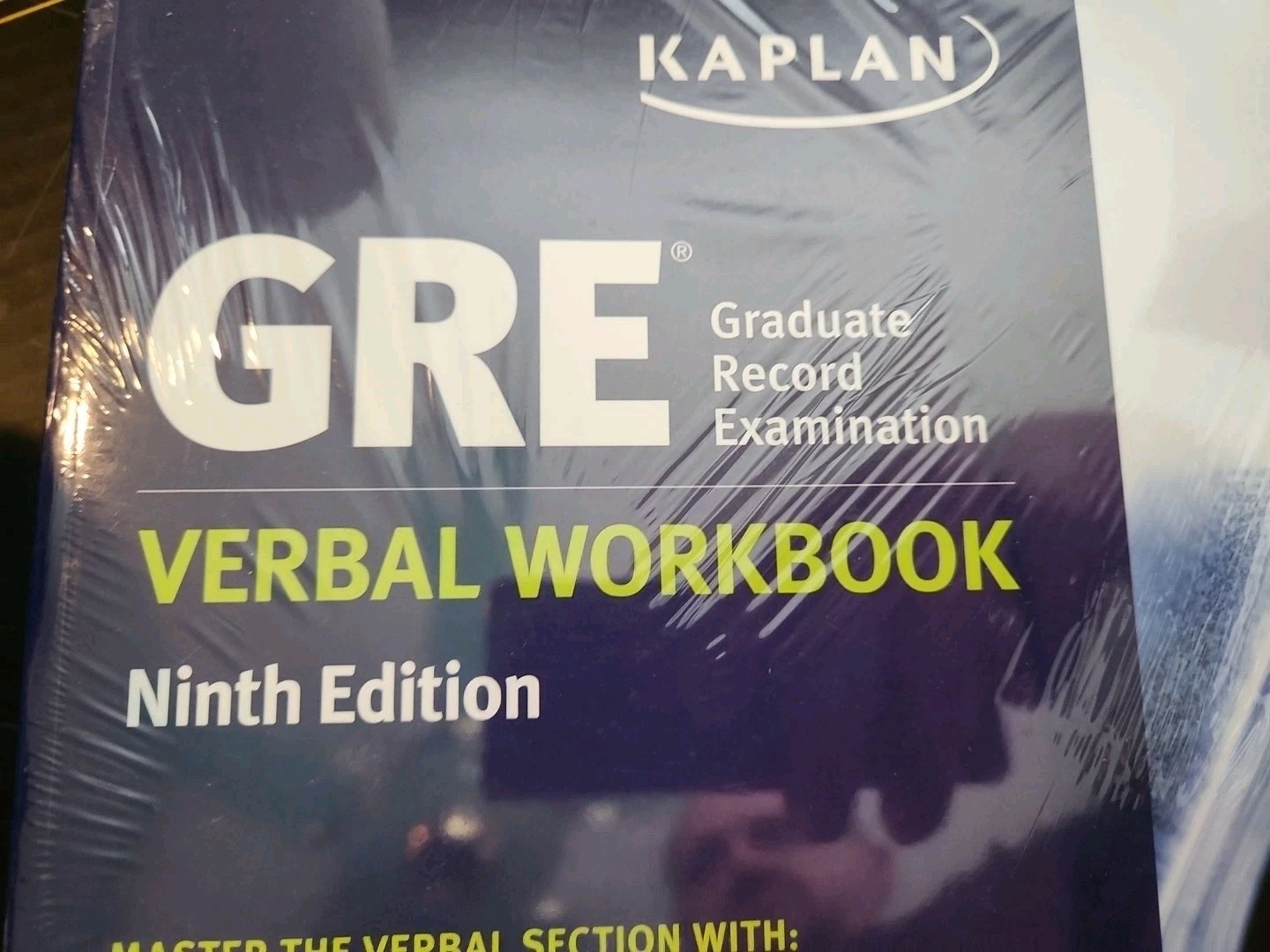 GRE Verbal Workbook (Kaplan Test Prep) Ninth Edition New Sealed
