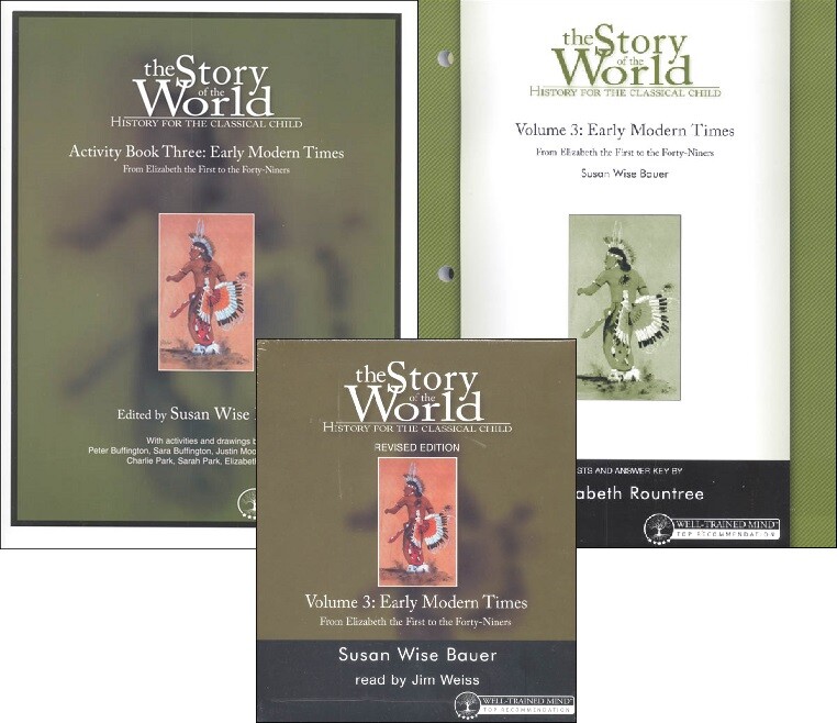Susan Bauer – Story of the World 3 Early Modern Times SET of 3 – CDs, Act, Tests