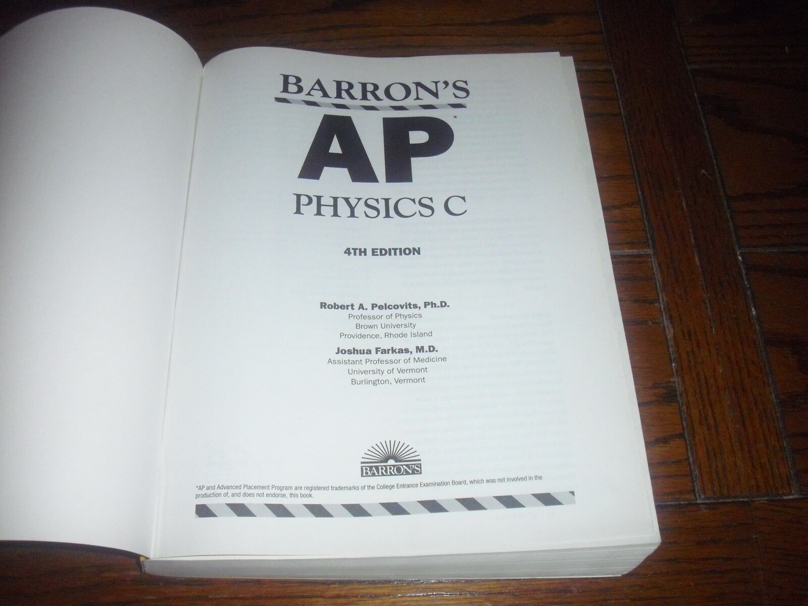 Barron’s AP Physics C 4th Edition, Includes Practice Tests, Excellent Condition